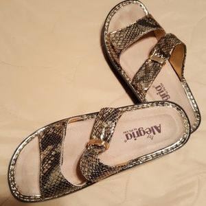 Algeria Gold Snake Sandals Size 38